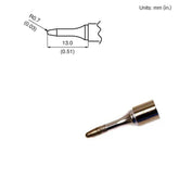 Hakko T15-SBS07 Conical Soldering Tip, R0.7mm x 13mm