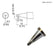 Hakko T22-D16 Chisel Soldering Tip for FM-2030, 1.6mm x 12mm