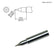 HAKKO T18-S4 Conical Solder Tip for FX-8801 Iron, 0.125mm