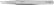 Excelta 2A-SA-PI 2 Star Stainless Steel Anti-magnetic Tweezer with Straight Tapered Flat Round Tip, 4-3/4"