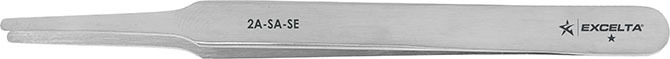 Excelta 2A-SA-SE Stainless Steel Anti-magnetic Tweezers, 4-1/2"
