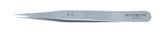 Excelta M-3-S Stainless Steel Tweezers with Straight Fine Tips 3 Star 2-3/4"