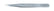Excelta M-3-S Stainless Steel Tweezers with Straight Fine Tips 3 Star 2-3/4"