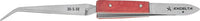 Excelta 30-S-SE Stainless Steel Curved Tweezers with wooden Handles