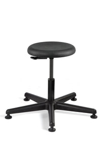 Bevco 3000-P Polyurethane Stool, Black, Polyurethane Base