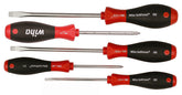 Wiha 30295 SoftFinish Slotted/Phillips Screwdriver, 5 Piece Set