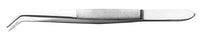Excel 30415 Curved-Point Stainless Steel Tweezer, 6"