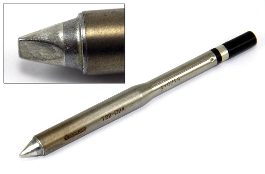 HAKKO T22-D24 Chisel Solder Tip for FM-2030 Iron, 7mm x 2.4mm