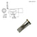 HAKKO T22-D45 Chisel Solder Tip for FM-2030 Iron, 15mm x 4.5mm