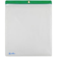 Menda 34456 ESD Clear Shop Traveler with Green Header, 10" x 12", Pack of 10