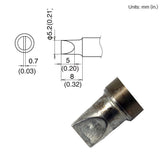 HAKKO T22-D52 Chisel Solder Tip for FM-2030, 8mm x 5.2mm