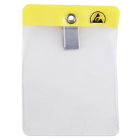 Menda 35010 ESD Badge Holder, Clip-On, Vertical, 2-3/8" x 3"