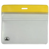 Menda 35017 ESD Badge Holder Zipper Horizontal, 3.375" x 2.375"