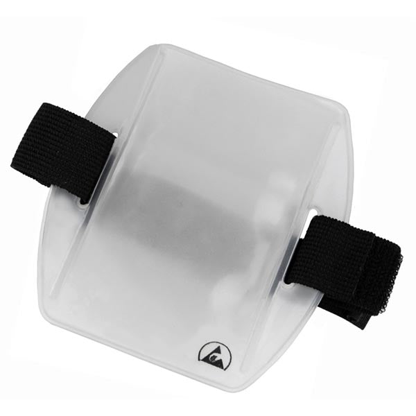 Menda 35193 ESD-Safe Clear Arm Badge Holder with Adjustable Hook & Loop Strap