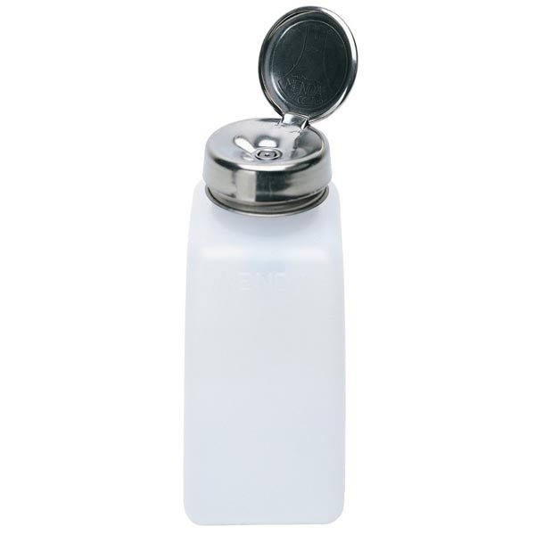 Menda 35312 Natural Square HDPE Bottle with One-Touch Pump, 8 oz