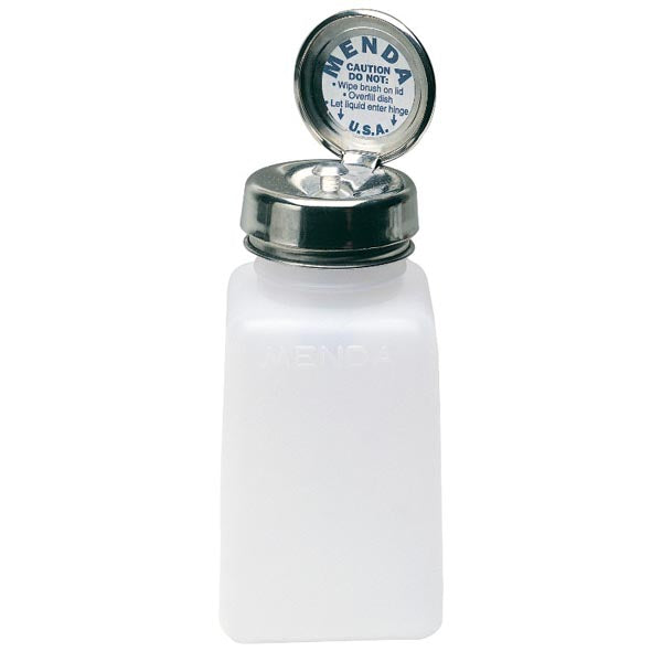Menda 35508 Natural Square HDPE Bottle with Pure-Touch Pump, 6oz