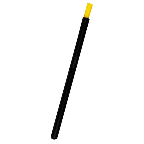 Menda 35697 Dissipative Nylon Brush with Round Handle & Yellow Bristles, 6" Long