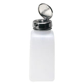 Menda 35704 Natural Square HDPE Bottle with Take-Along Locking Pump, 8 oz