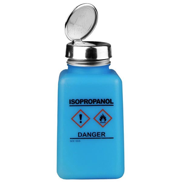 Menda 35735 Solvent Dispenser Bottle with HCS Label and One-Touch Pump Lid, 6 0Z