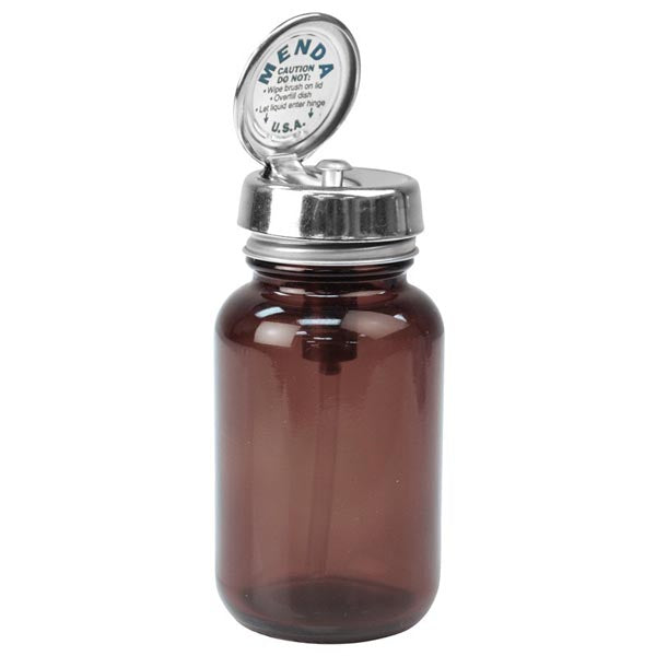 Menda 35741 Impact Resistant Amber Glass Bottle with Pure-Touch Pump, 4 oz