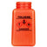 Menda 35763 DurAstatic Dissipative HDPE Orange Square Bottle GHS Label with "Toluene", 6 oz