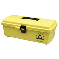 Menda 35870 Yellow Dissipative Tool Box, 14-1/2 x 7-1/2 x 5"