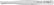 Excelta 35A-SA-SE Anti-Magnetic Stainless Steel Tweezer with Broad Tip, 4-3/4"