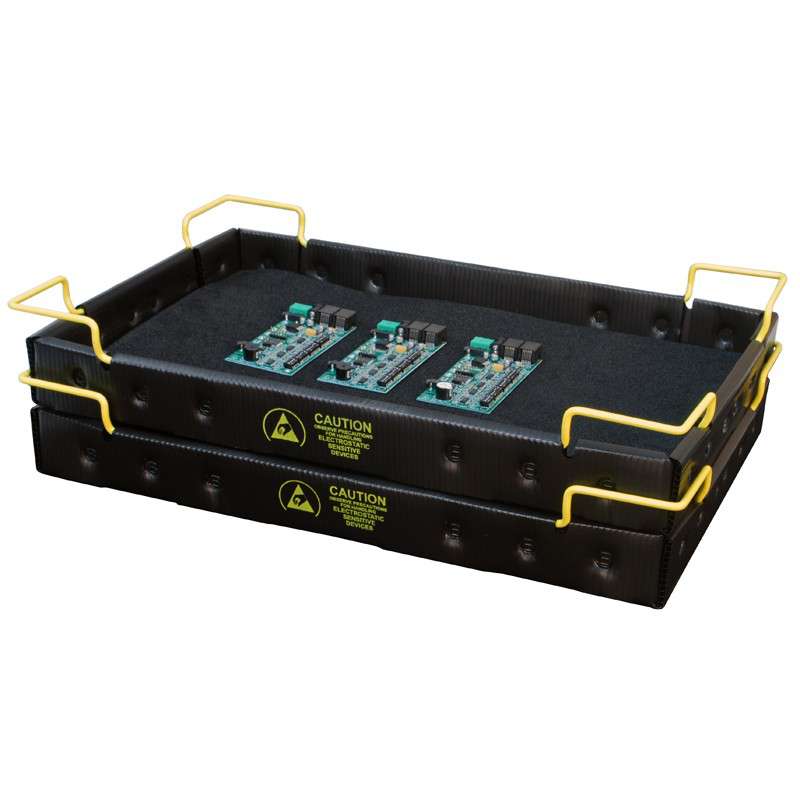 Protektive Pak 37761 Corrugated Fiberboard ESD-Safe Super Tek Tray With Wire