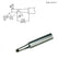 HAKKO T18-CF3 45° Face Tinned Beveled Solder Tip For FX-8801 Iron