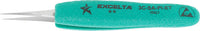 Excelta 3C-SA-PI-ET Stainless Steel Anti-Magnetic Tweezers with Cushion Grip