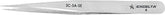 Excelta 3C-SA-SE Stainless Steel Anti-magnetic Tweezers, 4.25"