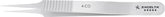 Excelta 4-CO 5 Star Cobaltima Tweezer with Tapered Micro-Fine Tip, 4-1/4"