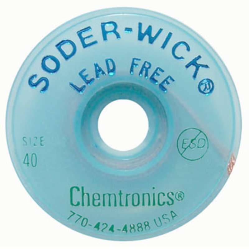 Chemtronics 40-3-10 Solder Wick #3 Lead-Free Desoldering Braid