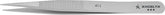 Excelta 40-S Stainless Steel Anti-magnatic Straight Tweezers, 4.5"