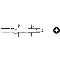 ASG 64429 Phillips Head Round Bit for Cross-Recess Head Fasteners, #2 x 60mm Long