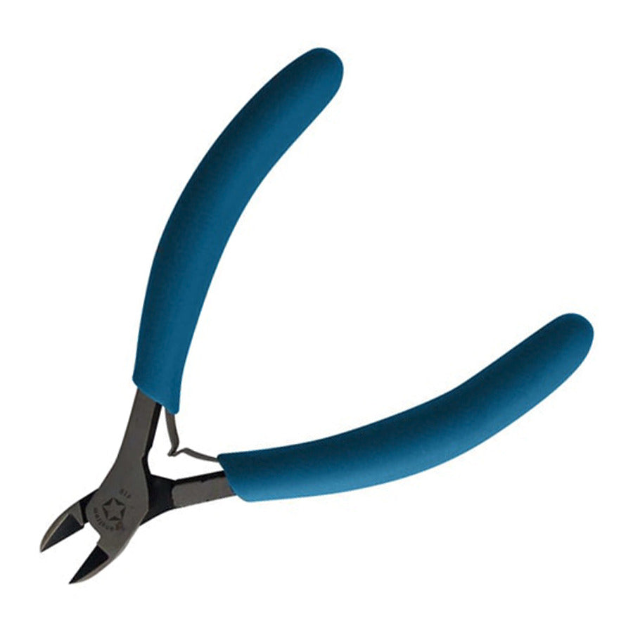 Swanstrom 411 ESD-Safe Oval Head Flush Cutter with Cushion Grip Handle, 4"