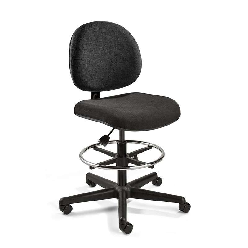 BEVCO 4307HC Lexington Upholstered Fabric Chair Black Nylon Base