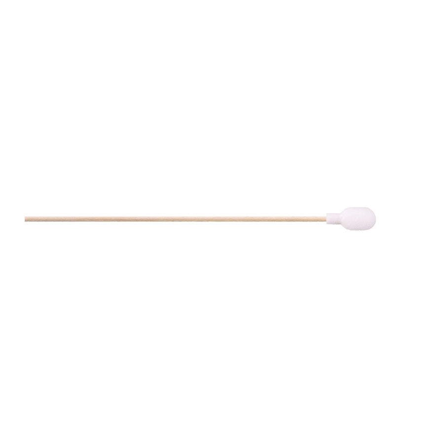 Chemtronics 43170 Coventry Sealed Foam Swabs with 0.35" Tip and Wood Handle