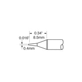 Metcal STTC-145P 700 Series Power Conical Cartridge Soldering Tip for MX Series Systems, 0.40mm