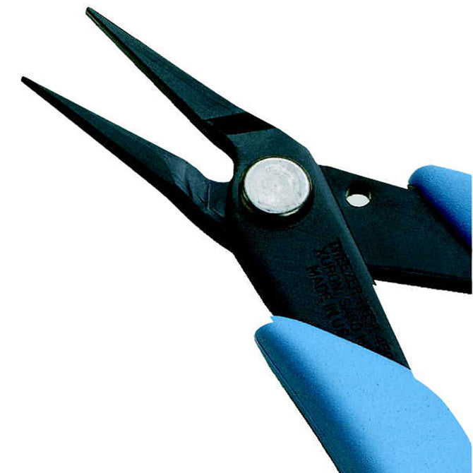 Xuron 450 Tweezer Nose Plier with Radiused Edges, 5"