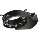 O.C White LV2000-B ESD-Safe Micro-Lite LED Ring Illuminator with 9 LED's, 120-240V (50-60Hz) Auto Switchable, Black