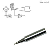 HAKKO T18-D08 T18 Series Chisel Solder Tip for FX-8801 Iron, 0.80mm