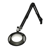 O.C White 42400-5-B ESD-Safe 5-Diopter LED Magnifier with 43" Reach & Clamp Base, Carbon Black