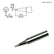HAKKO T18-D12 Chisel Solder Tip for FX-8801 Iron, 1.20mm