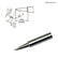 Hakko T18-S7 60° T18 Series Beveled Solder Tip for FX-8801 Iron, 1.20mm