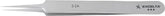 Excelta 5-SA Tweezers With Straight Micro-Fine Tips, 3 Star, 4-1/4"