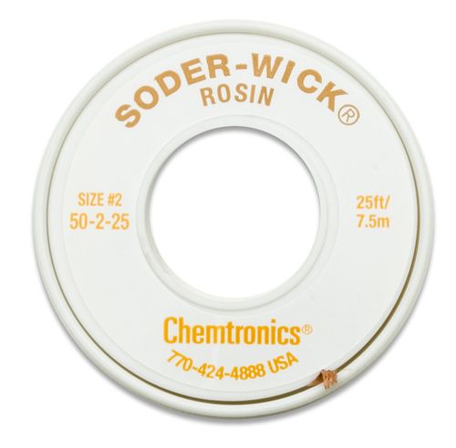 Chemtronics 50-2-25 Soder-Wick Rosin Desoldering Braid