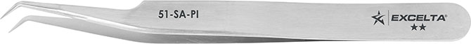 Excelta 51-SA-PI Tweezers With Curved Micro-Fine Tips