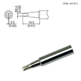 HAKKO T18-D24 Chisel Solder Tip for FX-8801 Iron, 2.40mm