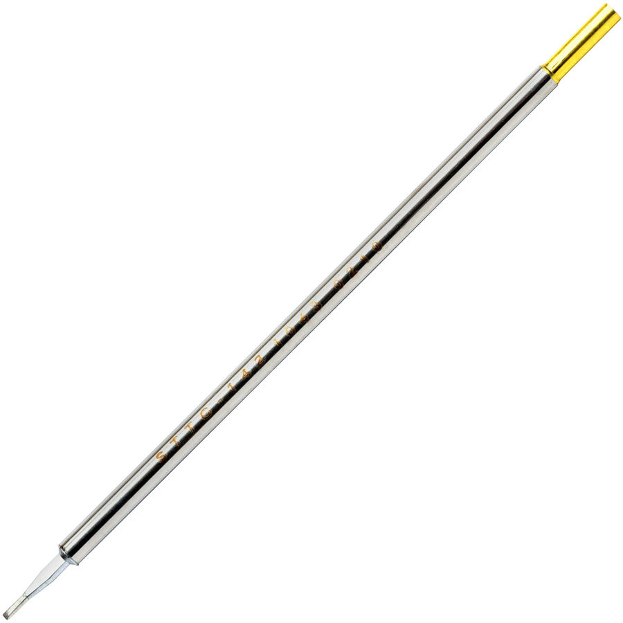 Metcal STTC-142 STTC STTC 700 Series Long Reach Chisel Cartridge Soldering Tip for MX Series Systems, 1.78mm